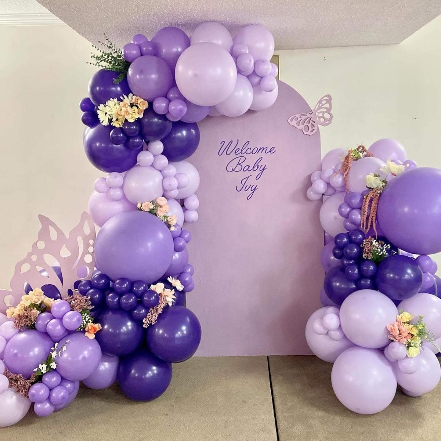 Skiennix 12-Inch Pearl Metallic Purple Balloons - 50PCS Macaron Light Purple Confetti for Parties & Celebrations