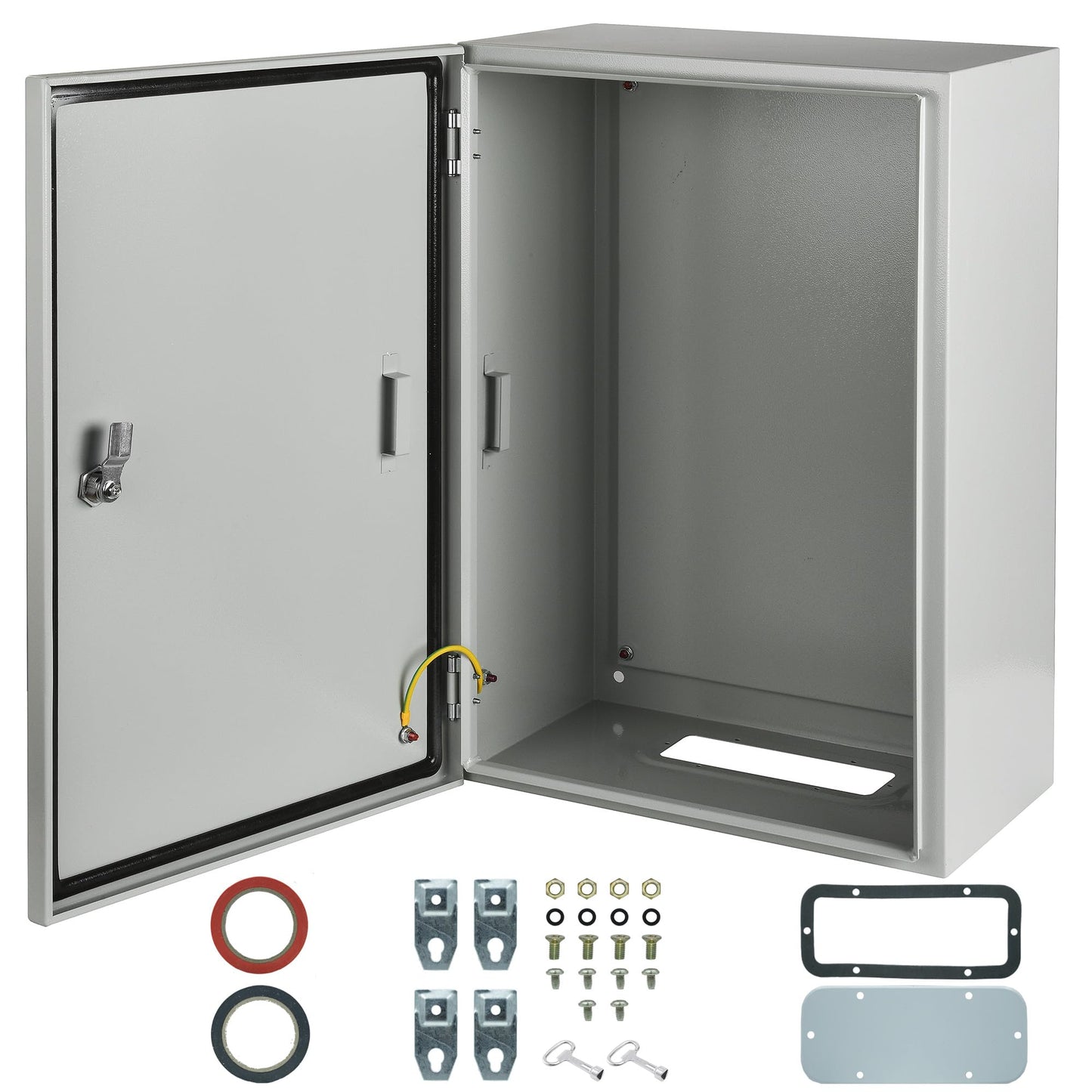Waterproof Electrical Enclosure 24 x 16 x 12'', Outdoor Electrical Box Weatherproof, Electrical Junction Box with Reinforced Lock