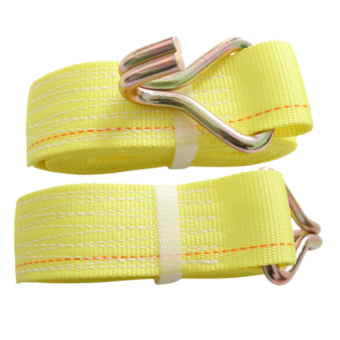 Yuoneiy Ratchet Straps Tie Down Straps Heavy Duty (4PK) 2" x 15' x 4400 lbs J Hook Cargo Tie-Downs Straps for Motorcycle, ATV, UTV, Trailer