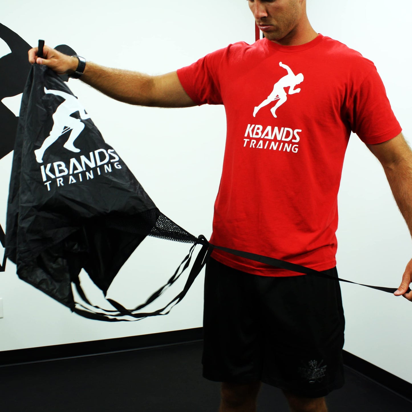 Kbands Training Dual 54 Inch Wind Resistance Speed Parachutes | 2 Durable Running Chutes to Increase Sprint Speed with Adjustable Belt