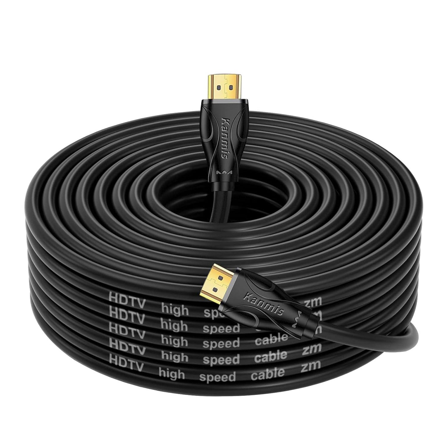 kanmis 4K 40ft, 2.0 &4K@60Hz 2K 1080P, PS3 PS4 HDMI Cable High Speed Hdmi Cables Ultra High Speed Gold Plated