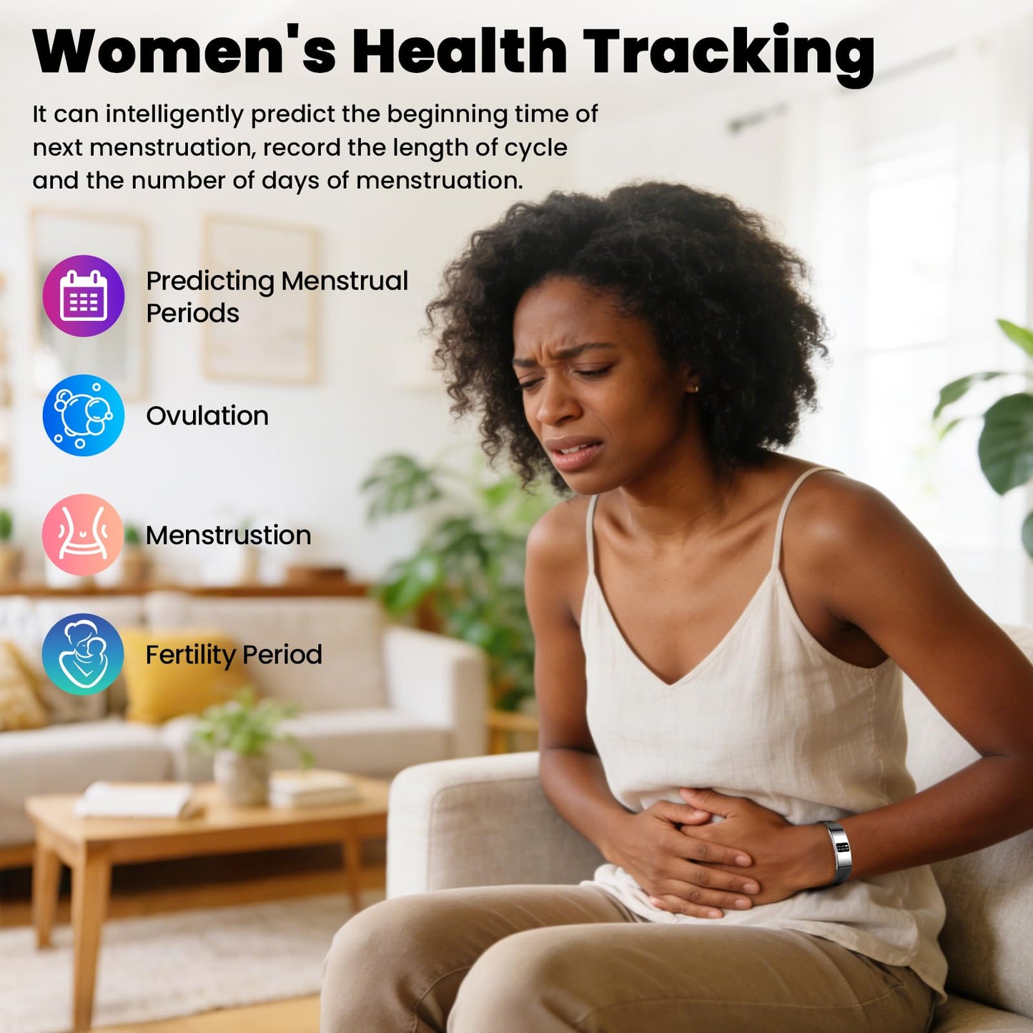 Smart Fitness Tracker with 24/7 Heart Rate, Sleep Tracking, IPX8 Waterproof, HD Display, 24+ Sports Modes, Pedometer, Phone Notifications, Music Control(Silver)