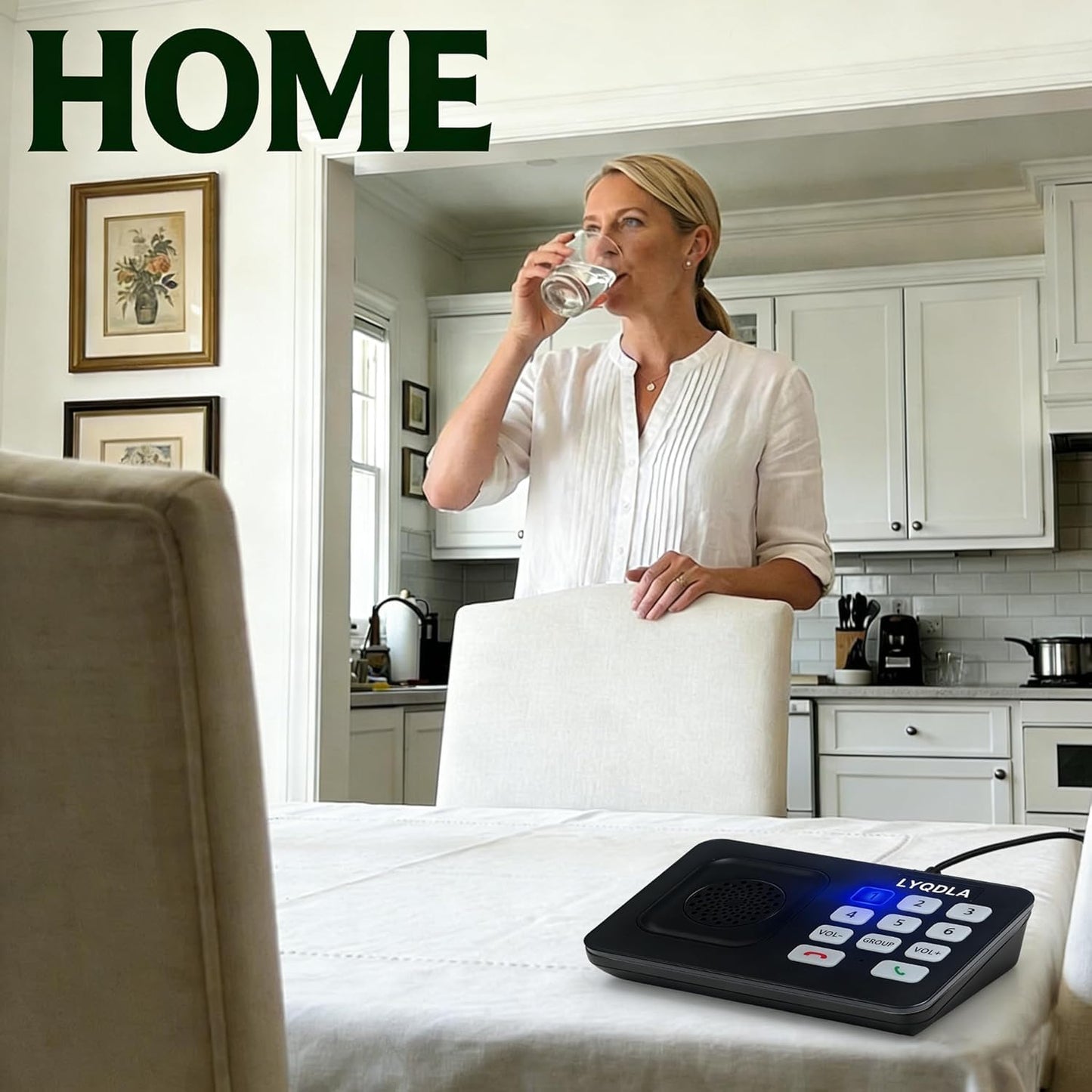 Intercoms Wireless for Home, Office, Elderly Care, Two-Way Wireless Intercom System, Clear Sound Intercom with 1400 Feet Range, Easy to Use, 8 Volume Adjustment, Auto-Answer, Silent Mode(4 pack,black)