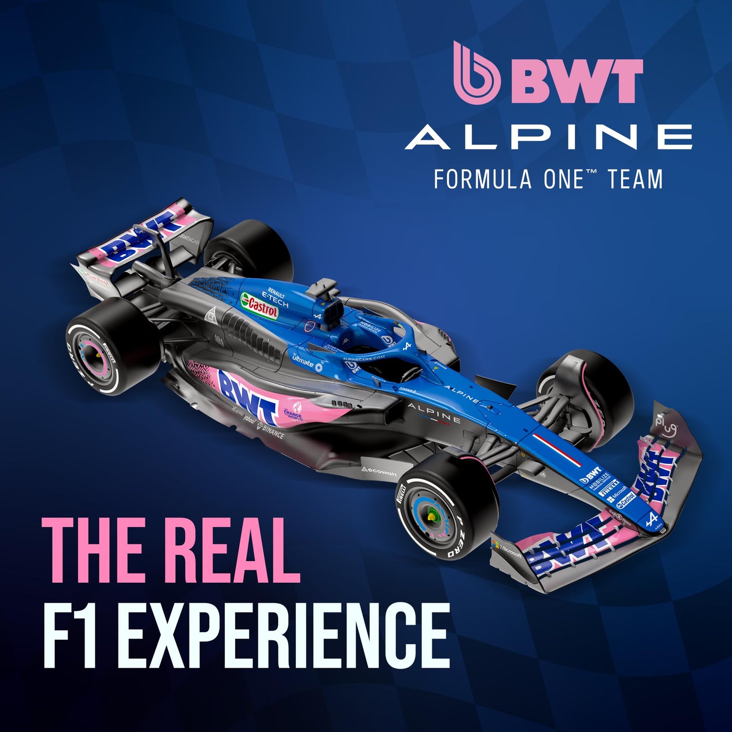 LUPPA Formula 1 ALP A523 Model kit - 1:18 Scale Racing F1 ALP A523 Model Inspired by Pierre Gasly & Esteban Ocon l Building kit, Collectible diecast, 140 Pieces