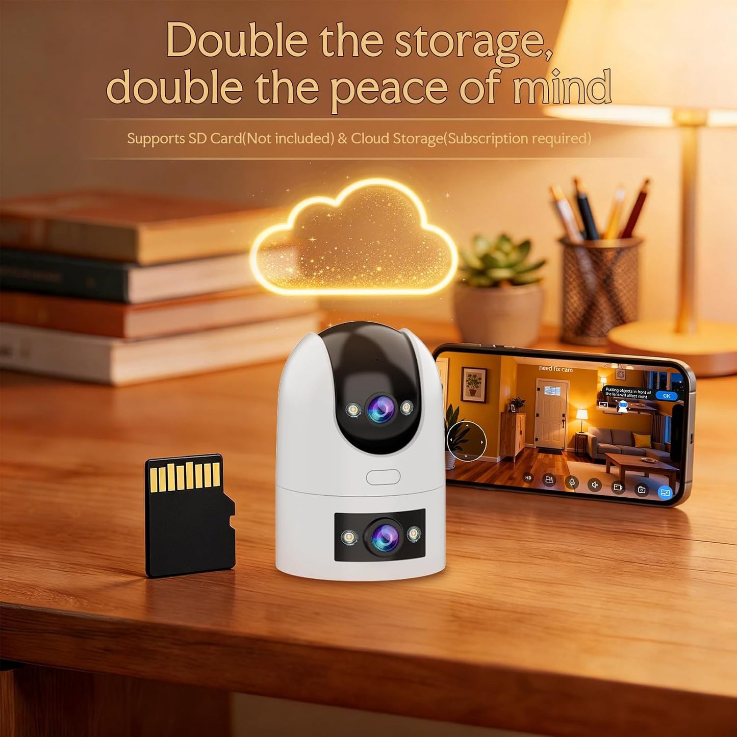 JOOAN 2K 5G/2.4G 2-Way IP66, 1 Pack Indoor Camera WiFi Pet Camera, Outdoor Security Camera, Cameras for Home Security
