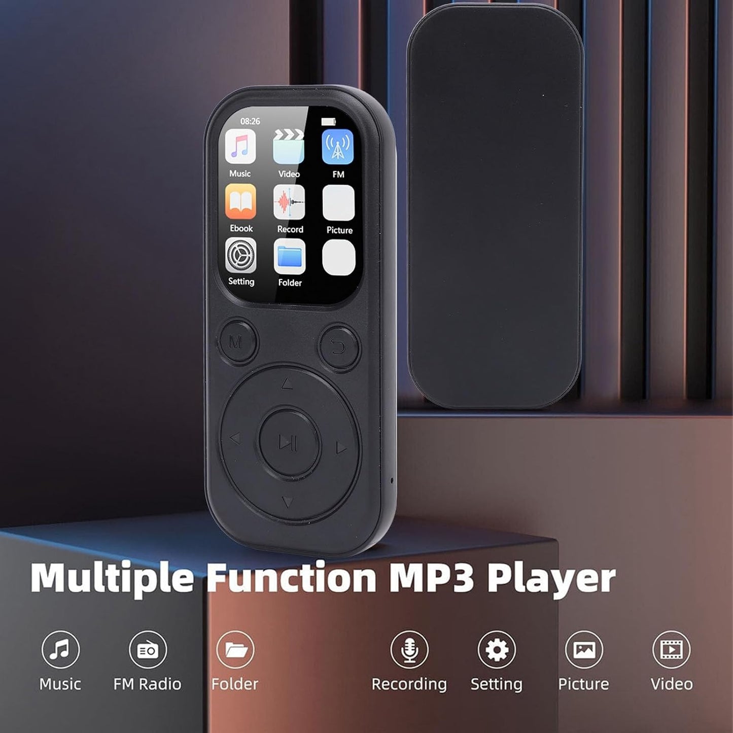 BONKZEBU MP3 MP3 8, 10.12 (32G Portable HiFi Music Player,Large Storage Capacity Player,HiFi Sound Quality Portable