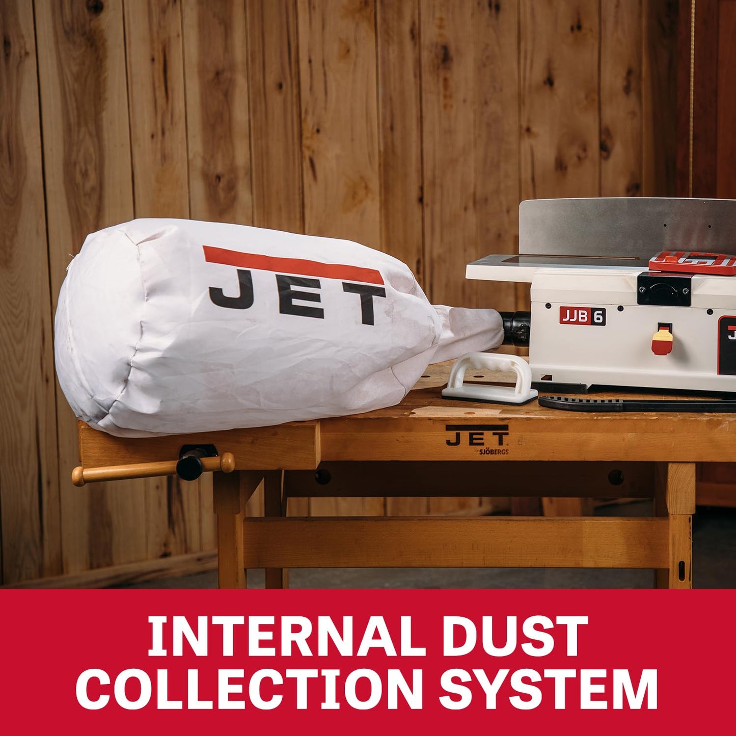 JET 6-Inch Benchtop Jointer, Helical Cutterhead, 1 HP, 115V 1Ph (JJ-6HHBT)