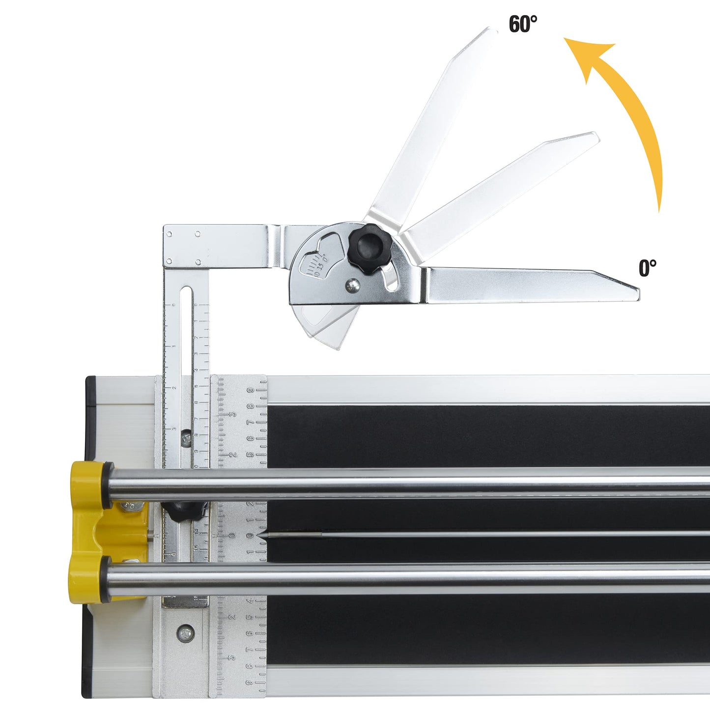 QEP 10630 24-Inch Manual Tile Cutter with Tungsten Carbide Scoring Wheel for Porcelain and Ceramic Tiles
