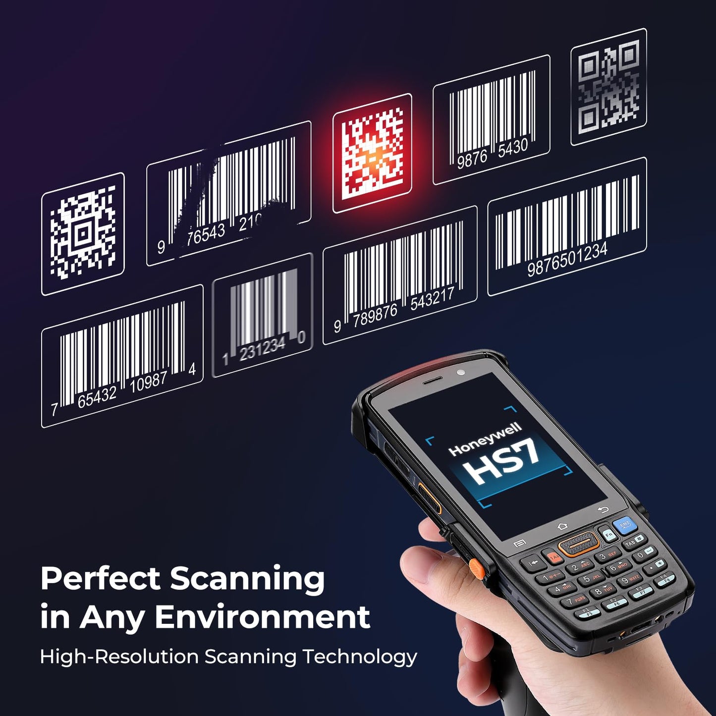 MUNBYN Android Barcode Scanner 082Pro, Android 12 PDA, Equipped with Honeywell HS7 Bar Code Scan Engine, IP67 Handheld Mobile Computer for Inventory Tracking, Warehouse, Logistics 2026