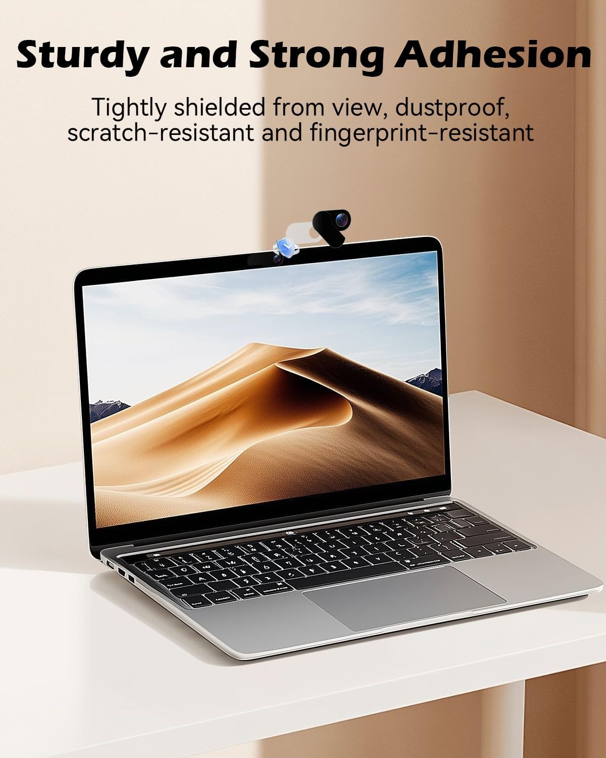 [2-Pack 0.015 Inch CloudValley Upgrade Rotating] Laptop Camera Cover Slide, Ultra-Thin Metal Web Camera Cover