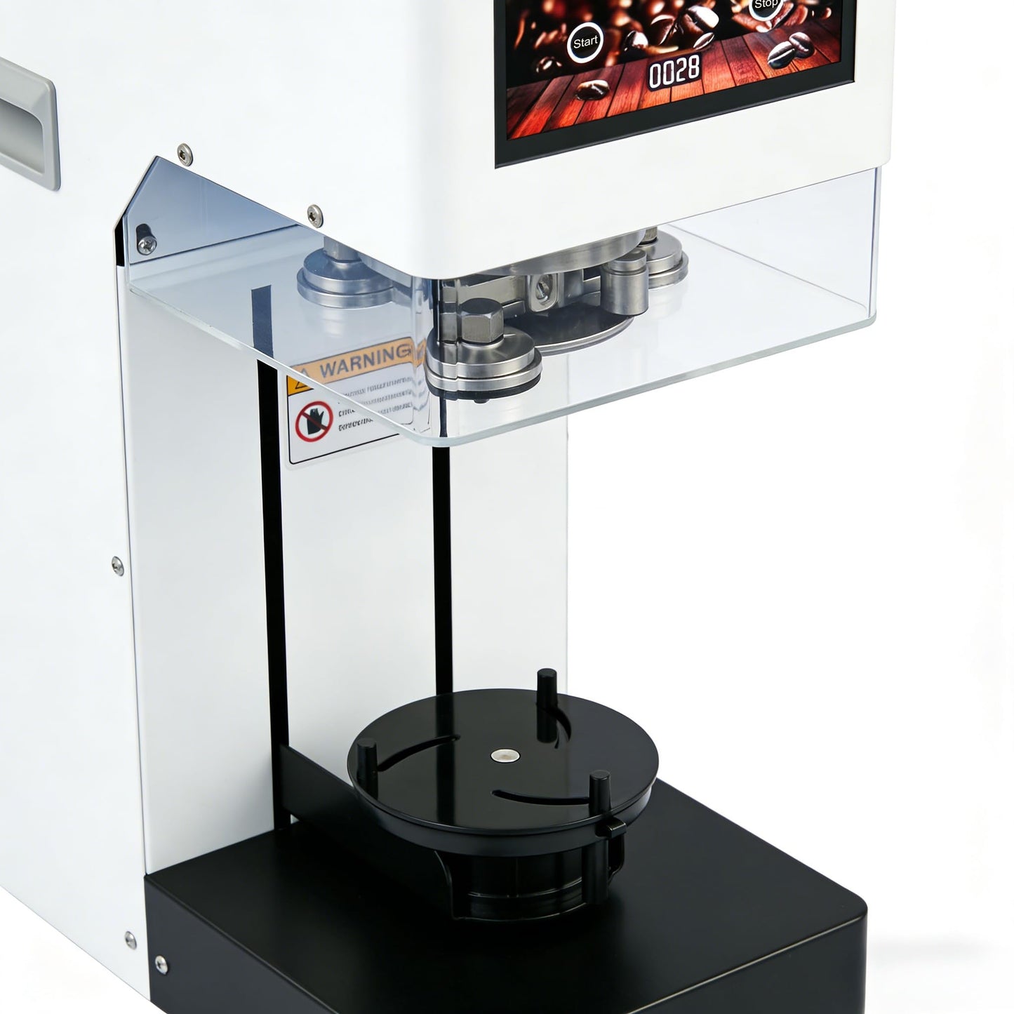 Fully Automatic Soda Can Sealer Machine, Pro Commercial Can Sealing Canning Machine, LED Touch Screen & Counter, for Aluminum/Plastic/Paper Cans/Cups, 1.2”-3.9” Dia. Lid, 1.2”-7.9” Height
