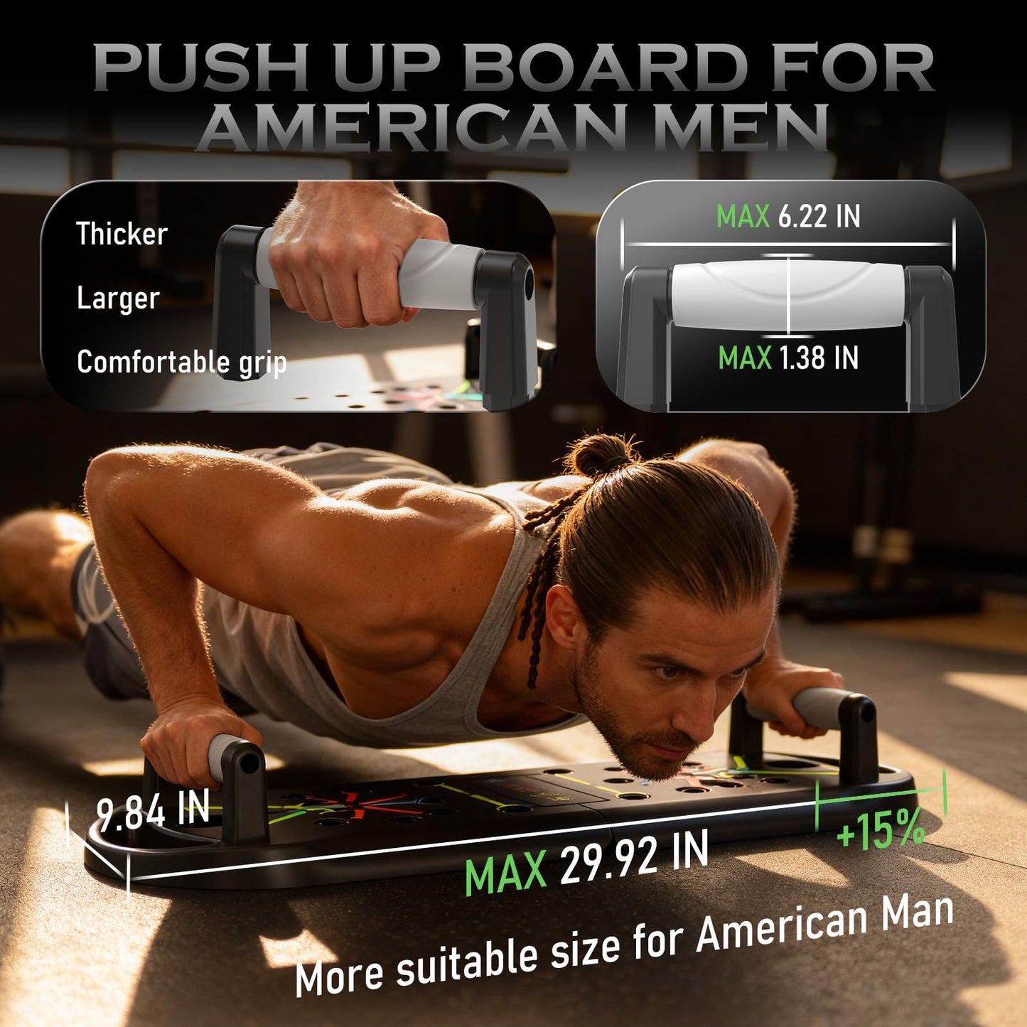 JLoibao Push Up Board Fitness, Workout Home Gym Equipment, 20 in 1 Exercise Pushup Bar Handles for Floor, Strength Training Equipment for Men