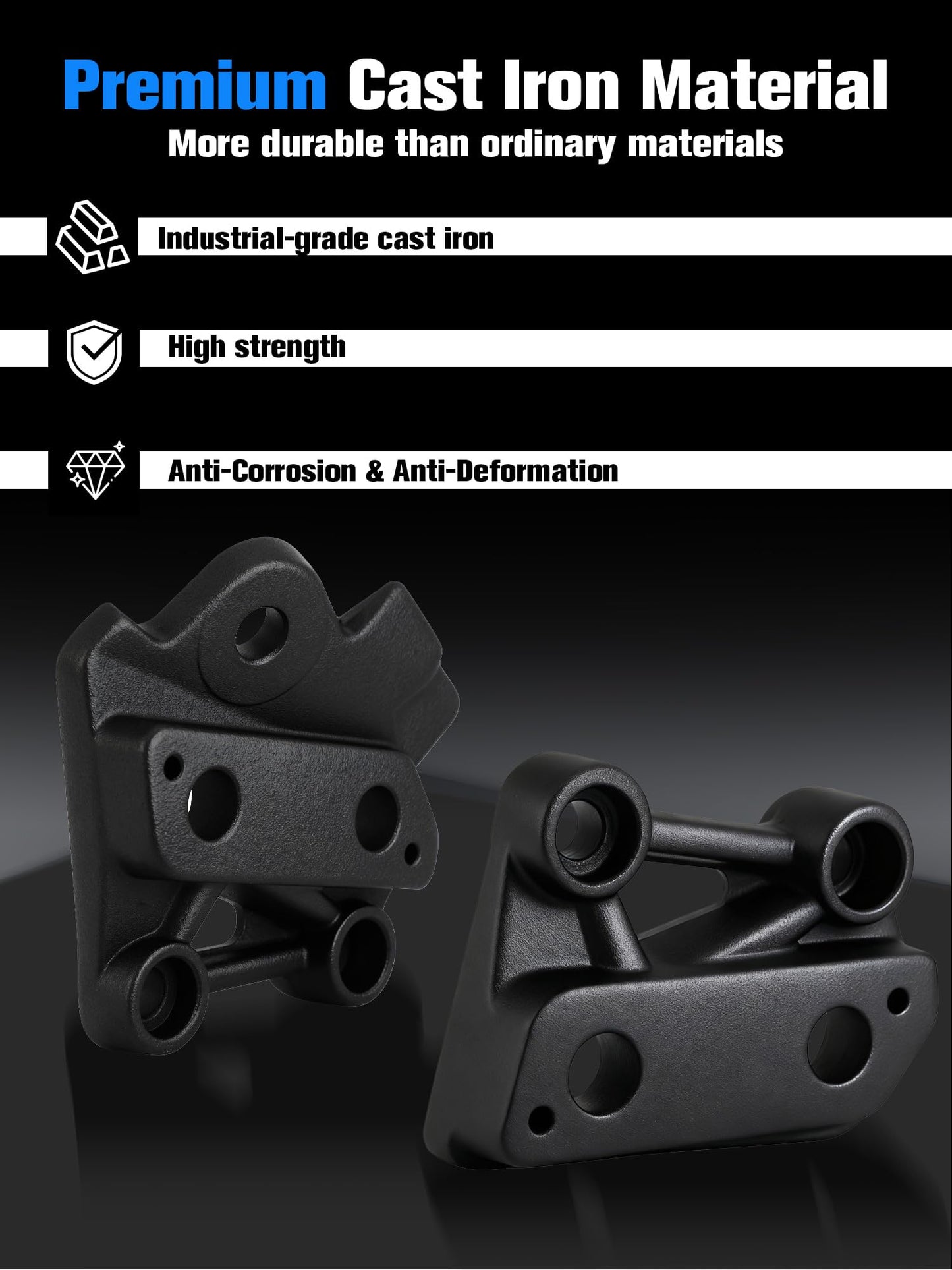 IUVWISN Foot Pegs Brackets for Talaria XXX X3/PRO Footpeg Holder Kits Pedal Bracket Support EBike Electric Dirt Bike Black