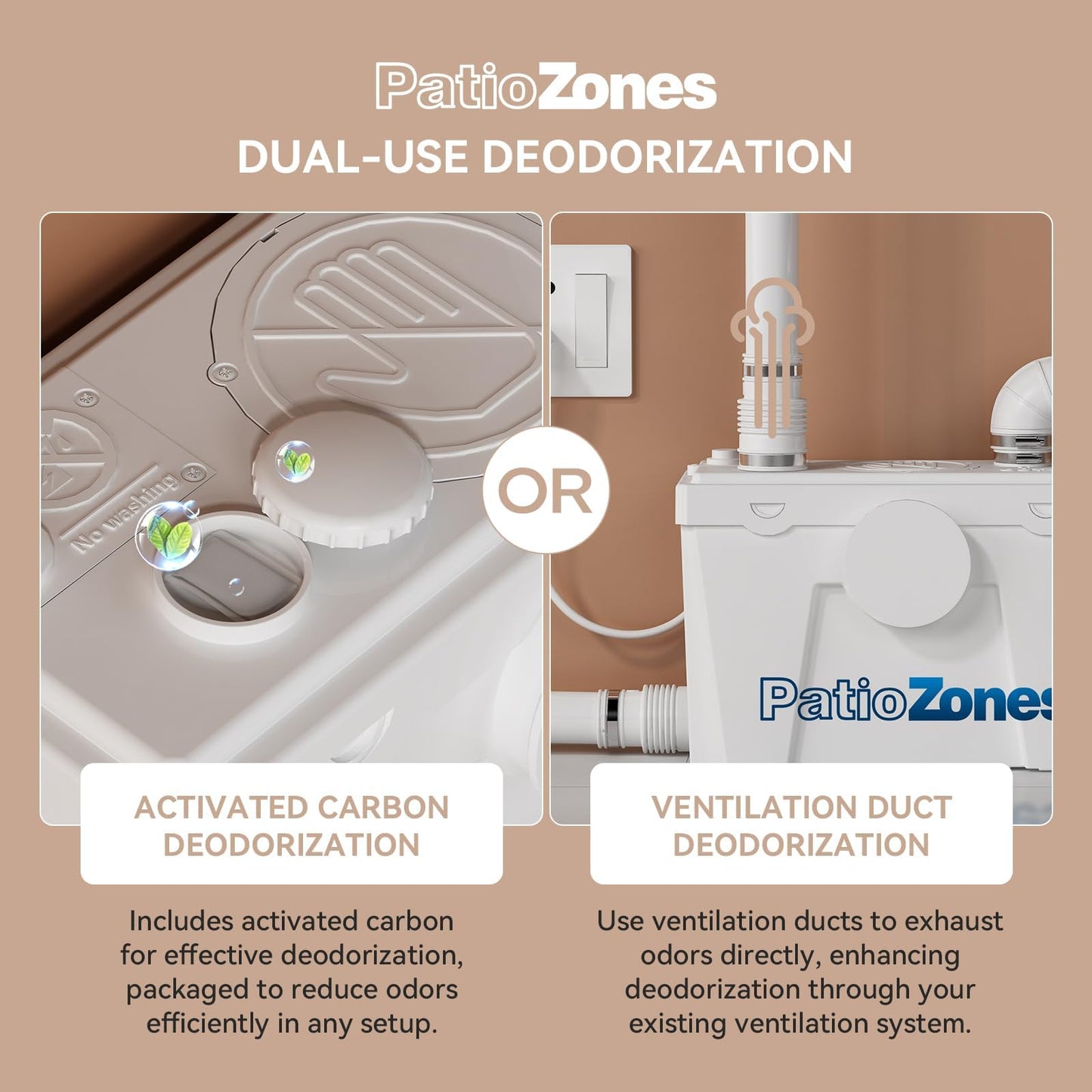 2026 Macerating Toilet System, 17.7" Tall Elongated Toilet with Grinder Pump for Basement Bathroom Sink/Shower/Laundry Wastewater Upflush, Quiet Copper Motor, Less Consumption, Nano-glaze Coating