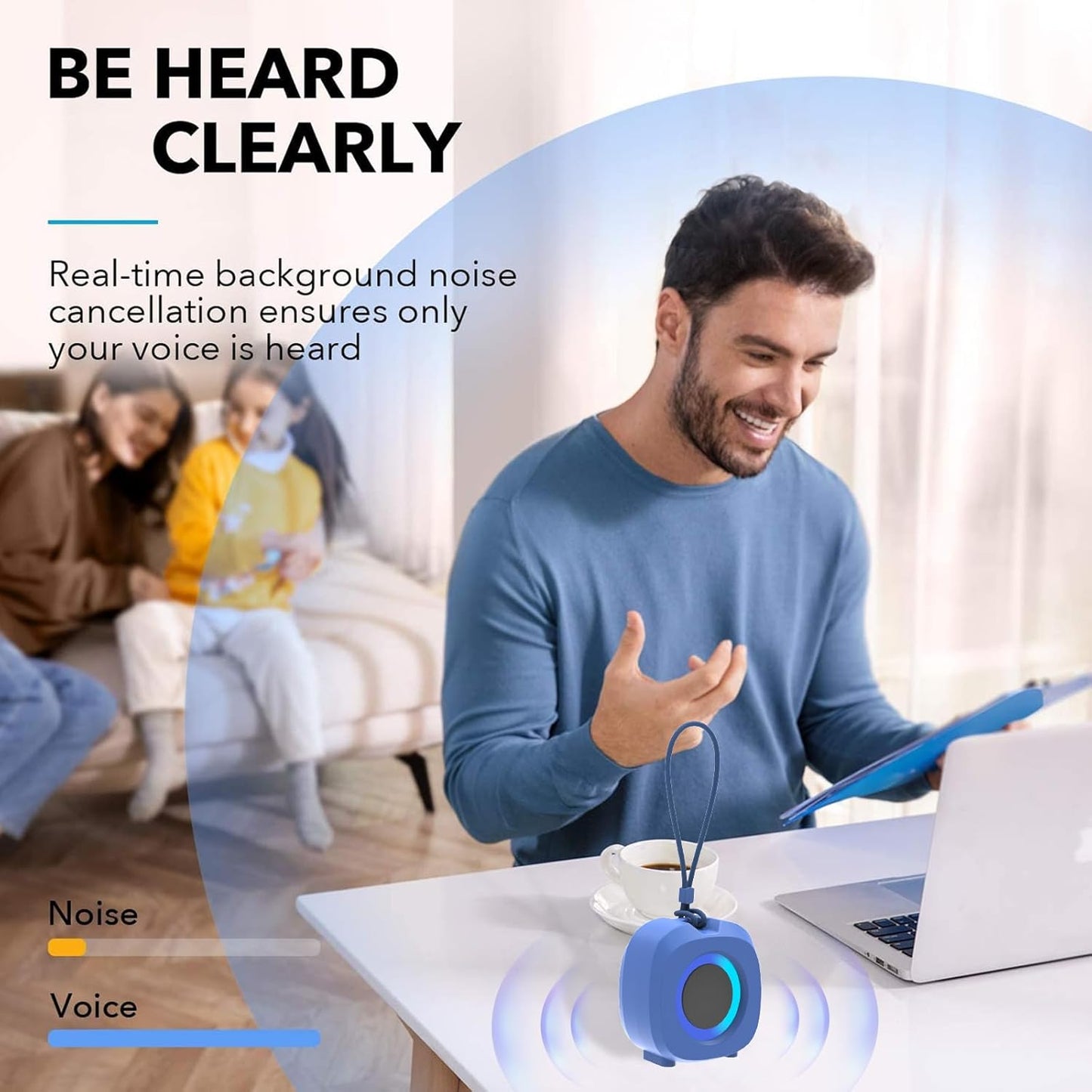 WUIUHOU IPX5 Sound,15 Portable Bluetooth Speakers, RGB Lights TWS SpeakersWireless Waterproof Mini Speaker with Loud