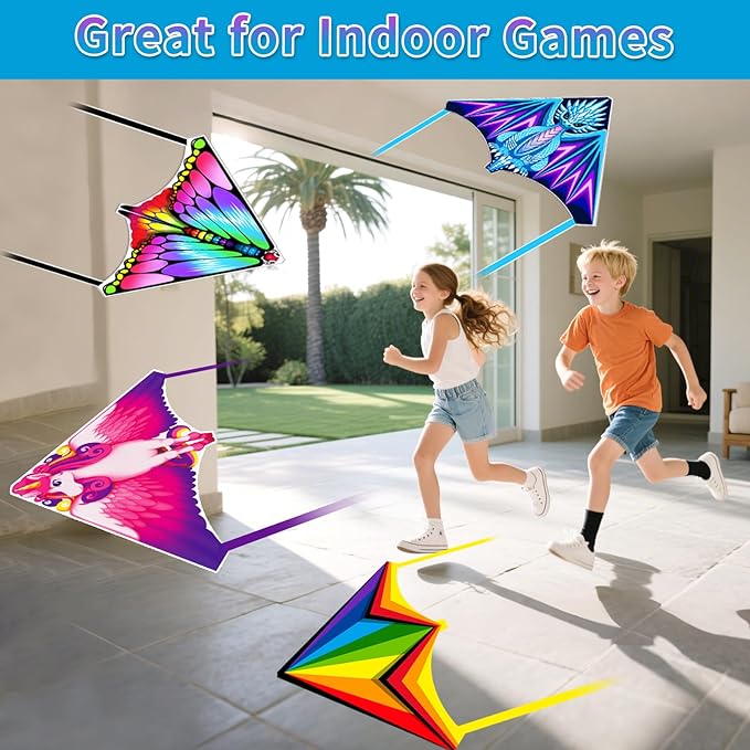 Mini Kites for Kids,Finger Launcher Kites Easy to Fly,Party Favors for Kids 4-8-12 Outdoor Toys Beach Games,Treasure Box Toys for Classroom Prizes Mini Kite Bulk