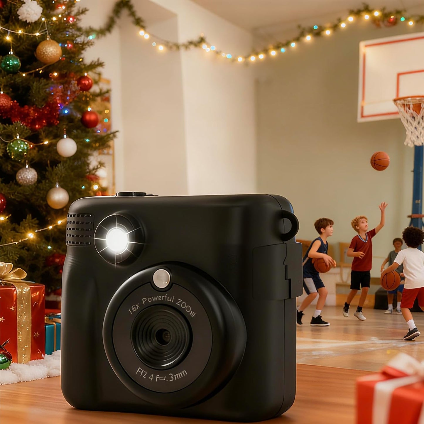 WEEFUN 2.4 Inch 1080P 16X 32GB 4 5 6 7 8 9 10 Kids Camera Instant Print, Safe Toddler Camera, Screen, with Zoom, TF