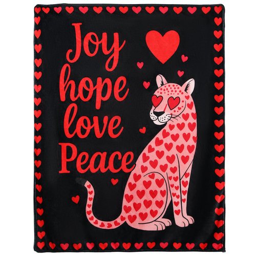 Fleece Throw Blanket for Couch - Pink Heart Soft Flannel Blanket for Bed, Cozy Lightweight Blanket, for Women, 50x60 Inches