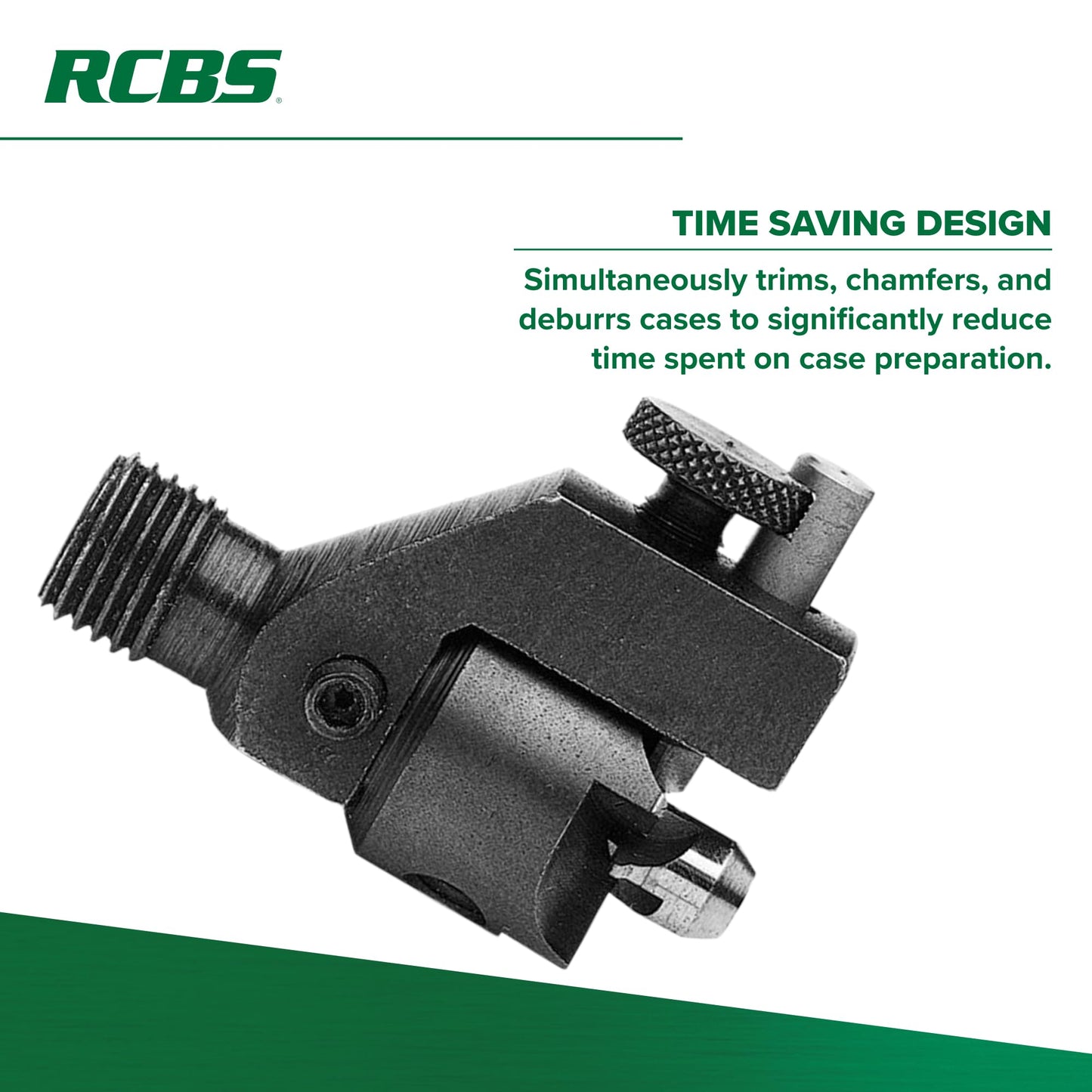 RCBS Trim Pro 3-Way Cutter .22 Cal, Case Trimmer with Chamfering and Deburring for .22 Caliber Cases