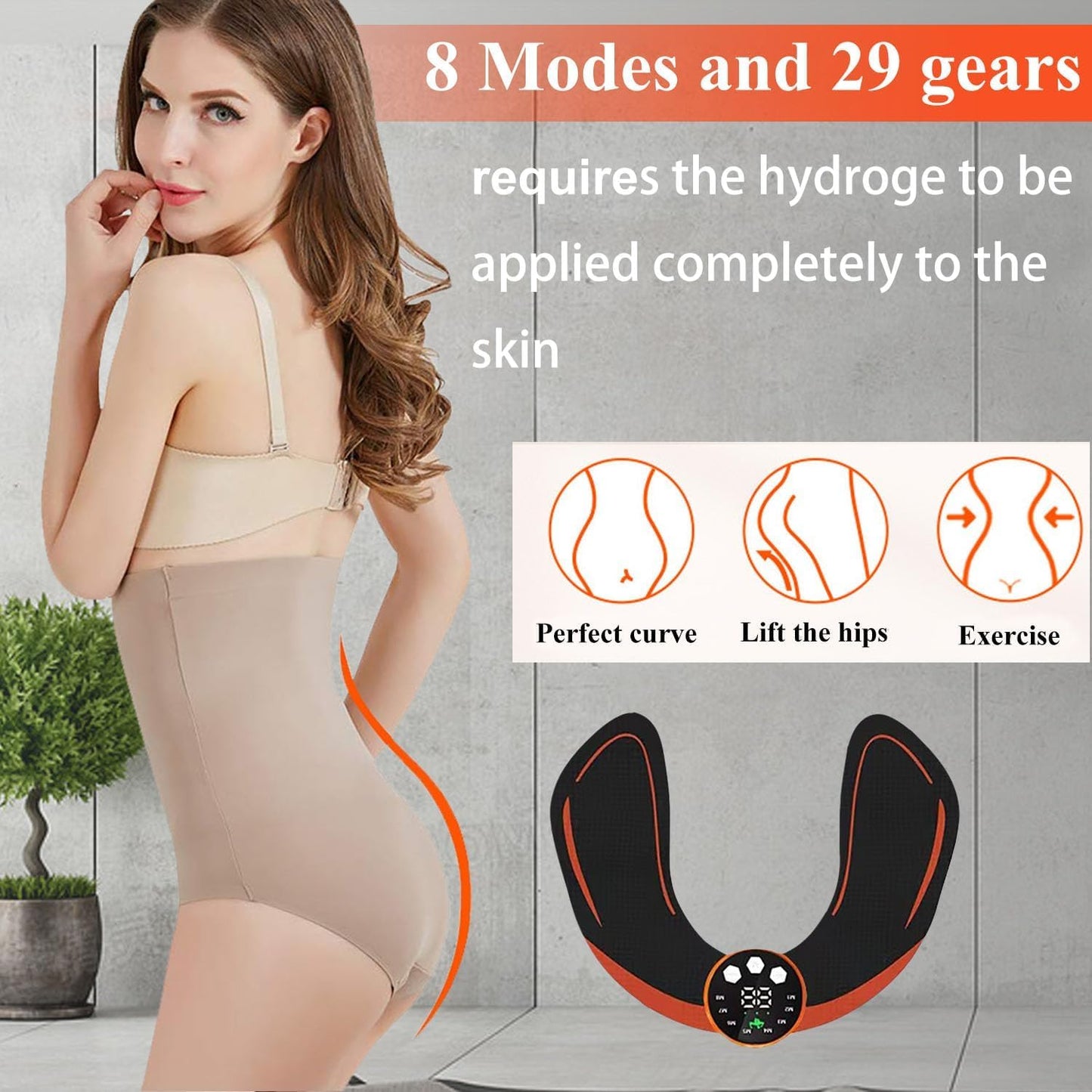 Fitness Belt, Abs Stimulator Full Body Ab/Arm/Hip Trainer Abs Trainer Electronic Toning Belts home workout equipment for Abdomen/Waist/Leg/Arm/Hip