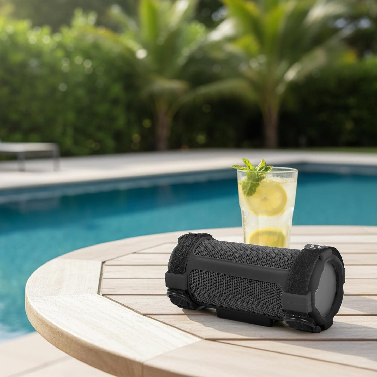 Silicone Cover for JBL Grip Compact Bluetooth Speaker, Portable Carrying Case with Adjustable Detachable Shoulder Strap