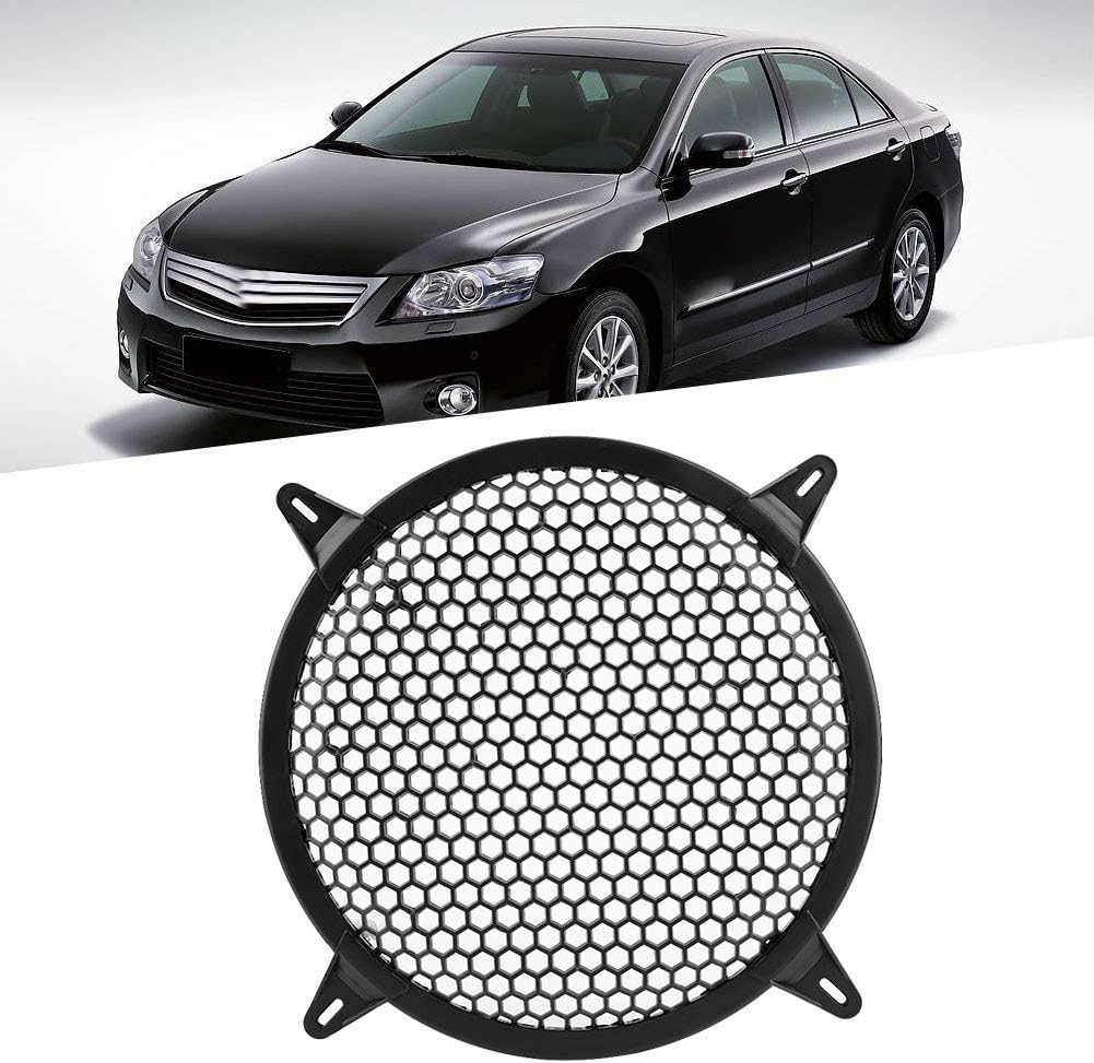 10in KIMISS Speaker Grill Cover, Circular Speaker Cover, SubWoofer Plastic Mesh Cover, Car Audio Cover Guard Woofer