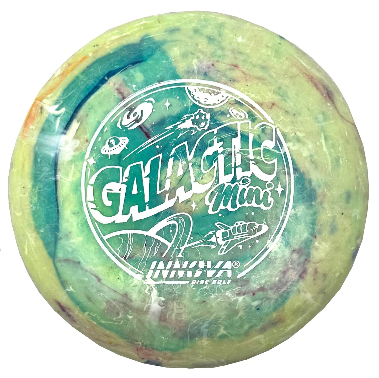 Innova Discs Galactic Mini 5 Pack – Swirly Mini Markers for Disc Golf for Marking Your Lie, Doubles, Mini Targets (5 Pack)