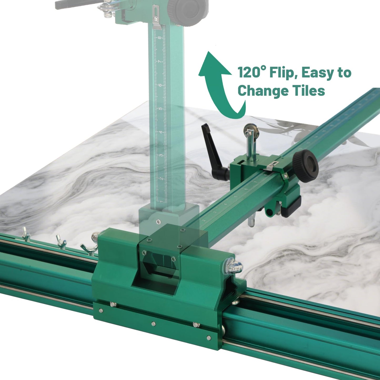 71" (1.8 m) Tile Cutter –Professional Large Format Tile Cutter Tool– Portable Guide, Max Cutting Width 35.4" (90 cm), Ideal for Contractor