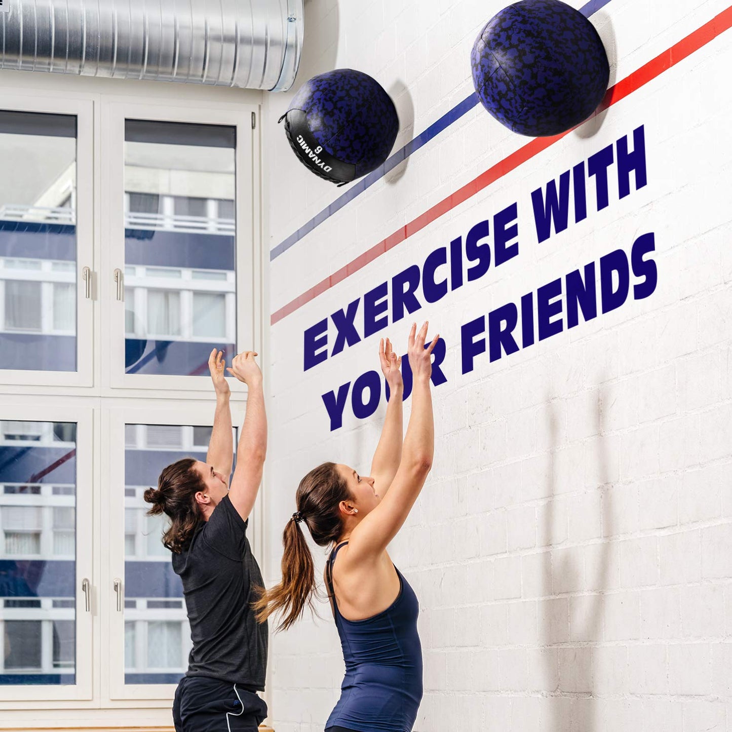 Yes4All Wall Ball - Soft Weighted Ball for Full Body Workout and Strength Exercise 6 LB