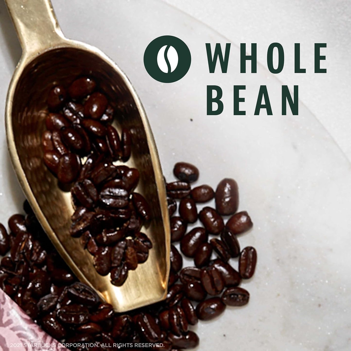 Starbucks Dark Roast Whole Bean Coffee - 100% Arabica Espresso Roast, 18 oz Bag