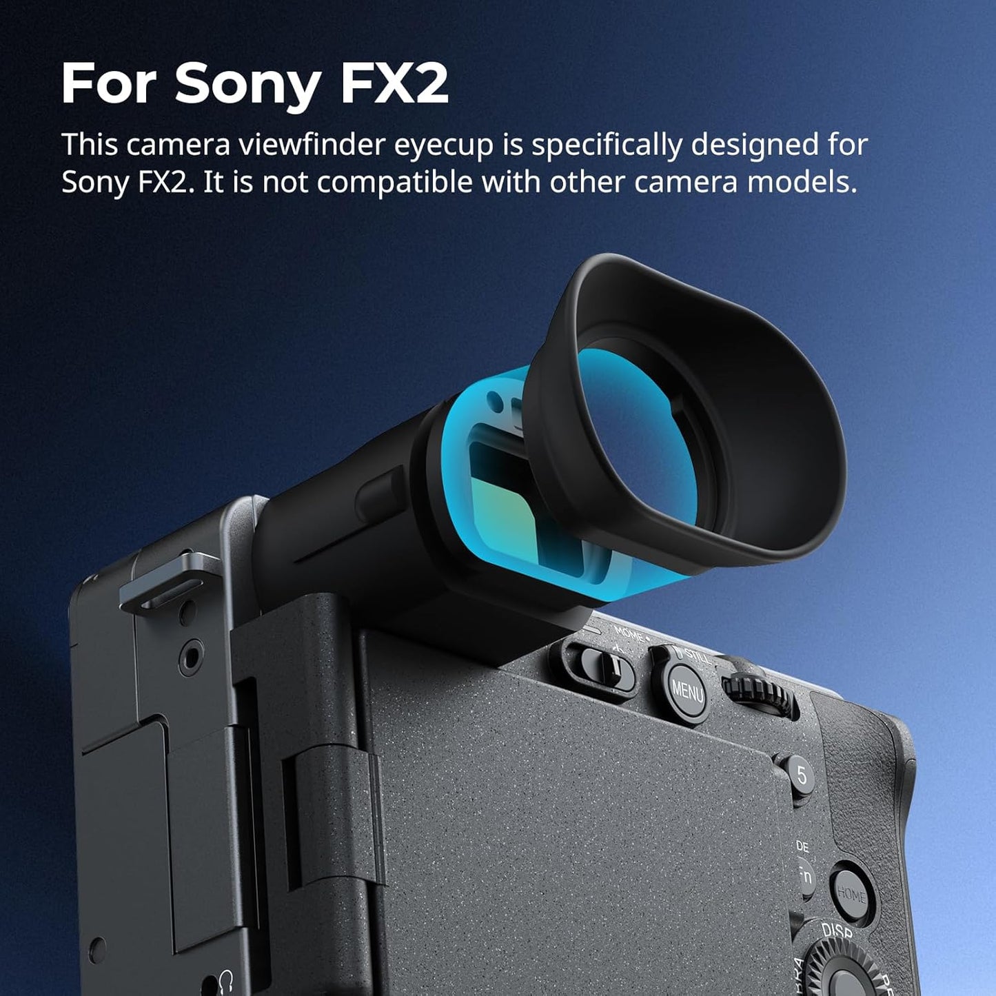 SMALLRIG FX2, 5975 Viewfinder Eyecup for Sony Soft Silicone Eye Cup Replacement, Anti-Glare Protection