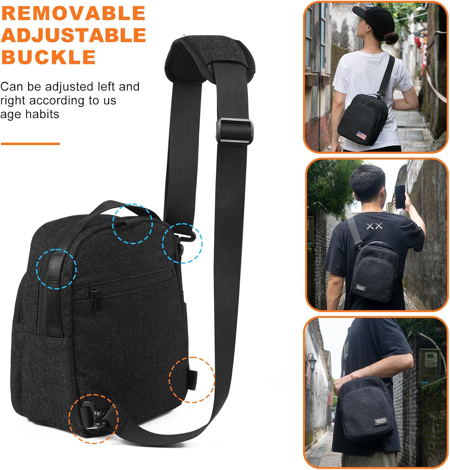 Besnfoto Camera Bag Crossbody Small Cute Camera Bag Purse Waterproof Travel Shoulder Case Sling Designer for Mirrorless
