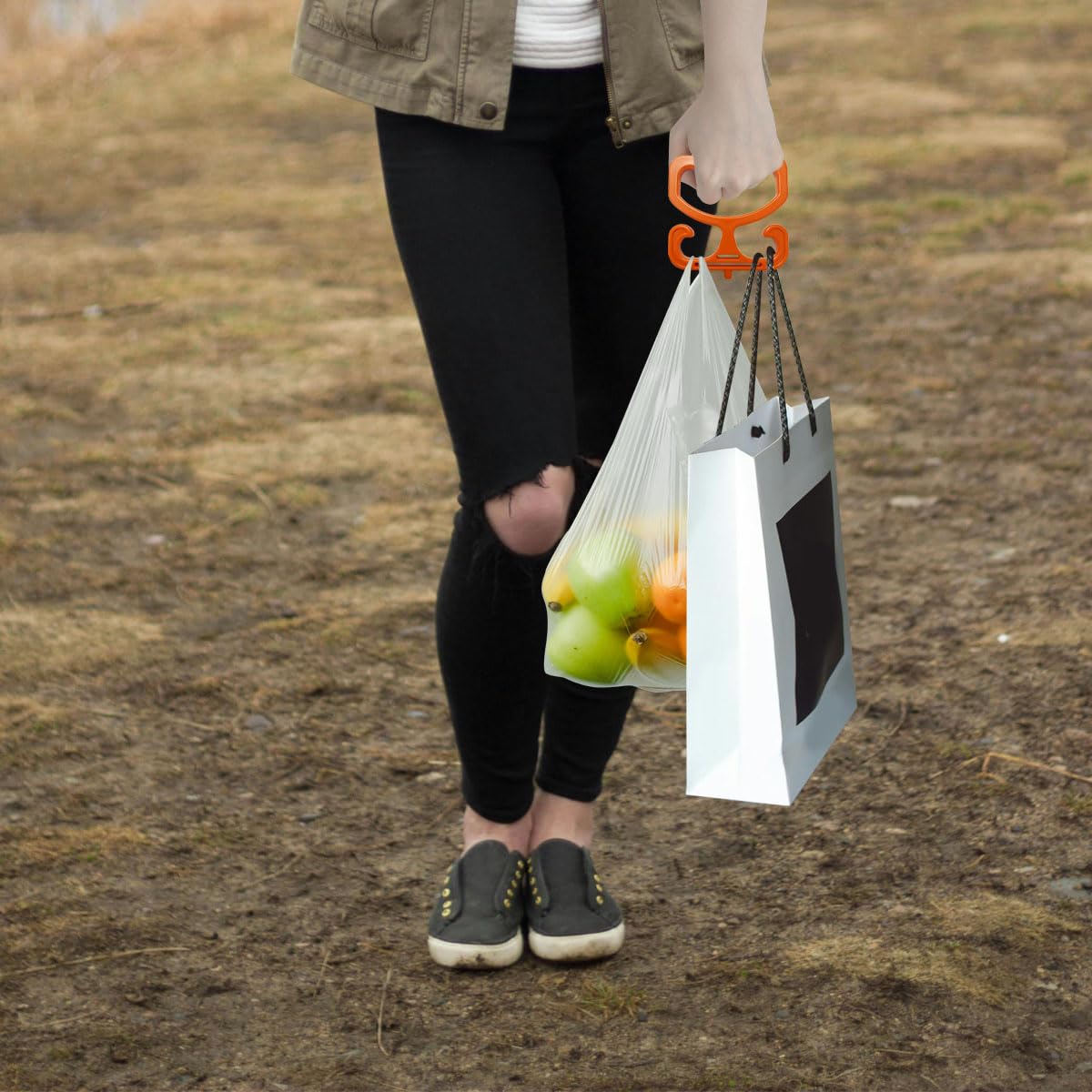 zhuohai Grocery Bag Carrier Handle,Heavy Duty Comfortable Grip Carry Handle,Holder Each Holds Up to 80lbs Durable Heavy-Duty Shopping Bag Rack for Carrying Buckets, Shopping Bags，Paint Cans