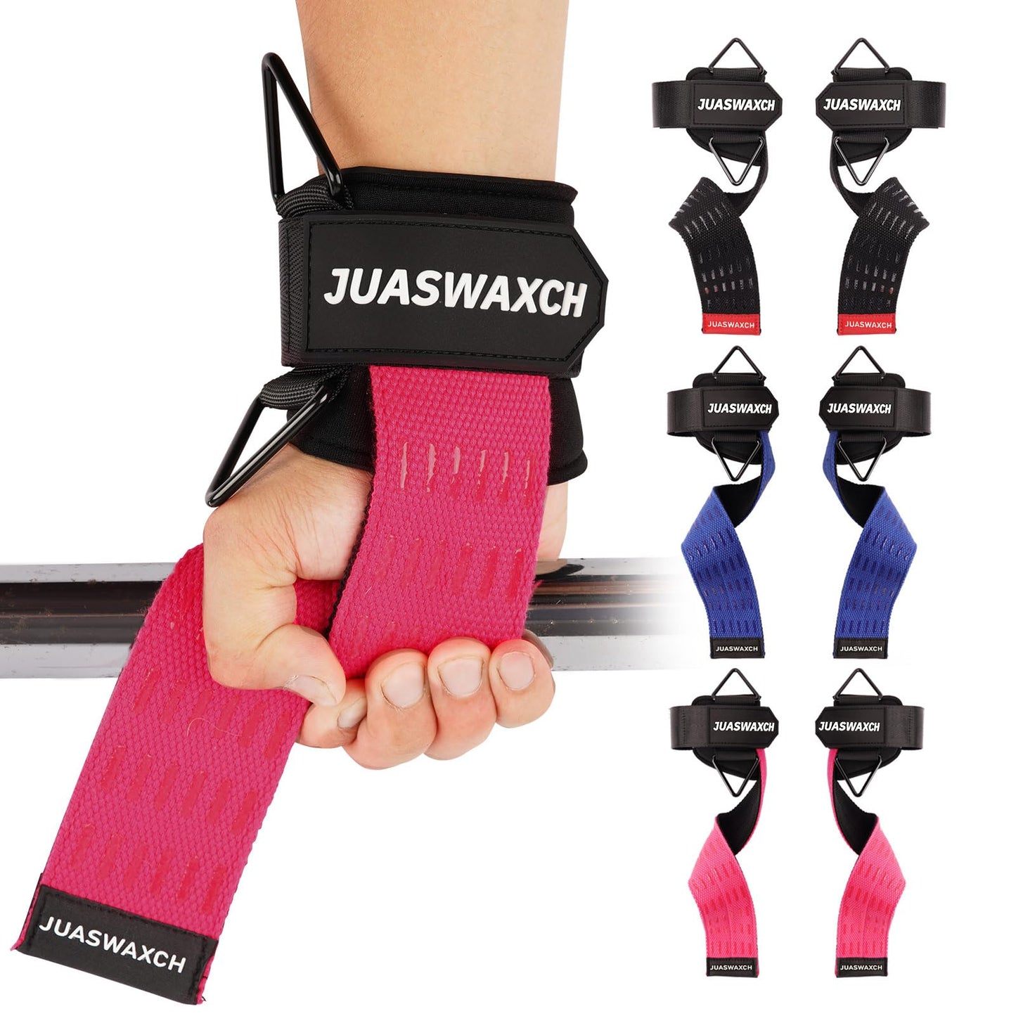 Weight Lifting Wrist Straps, Weight Lifting Straps, Wrist Straps for Weightlifting, with Neoprene Padded Wraps, Double Layer Cotton Hand Grips,Yellow Color, Gifts for Men and Women
