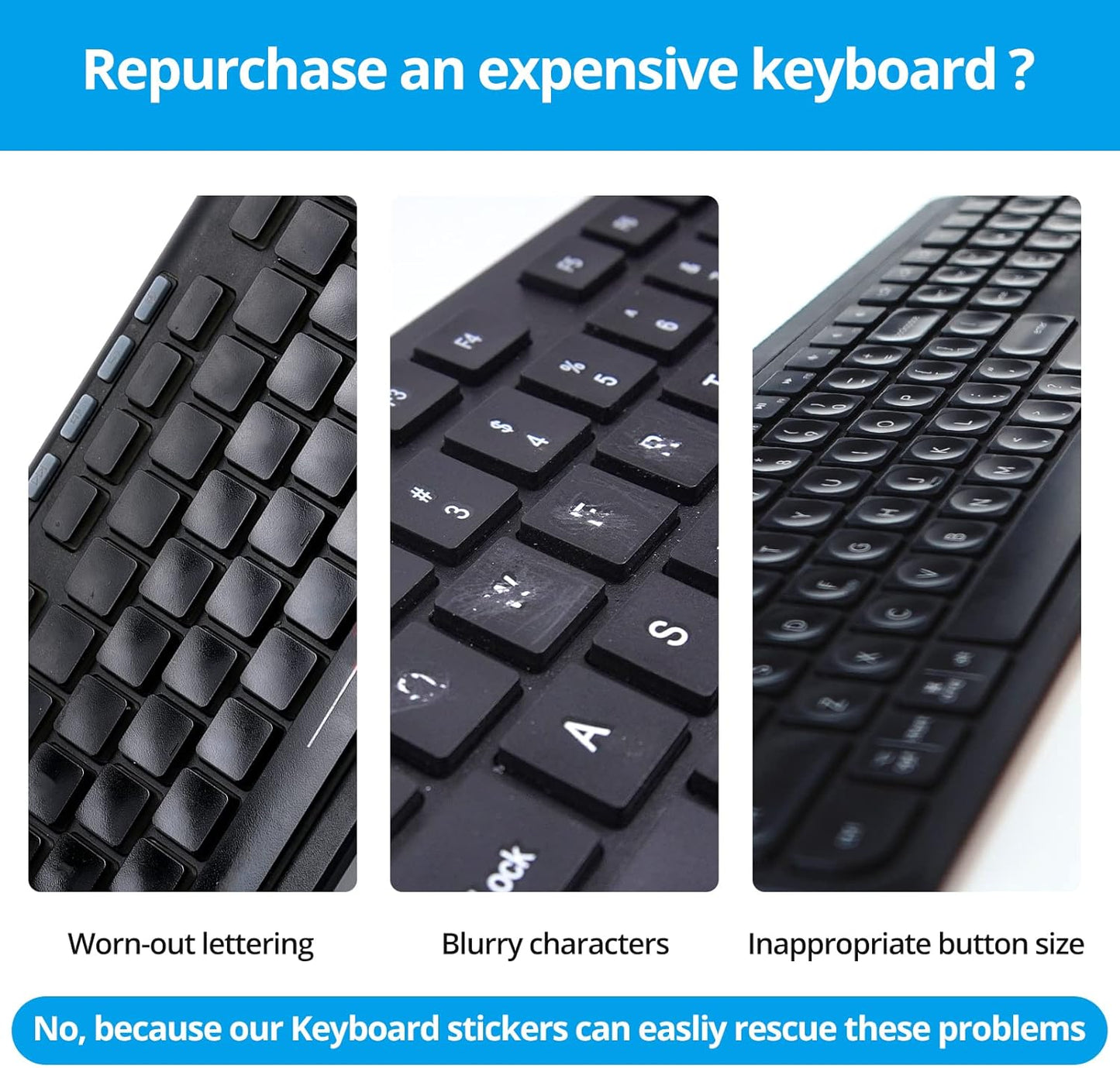 Softamm Stickers[5 1],Korean-English Korean Keyboard in Keyboard Letter Replacement Sticker Black Letter/White
