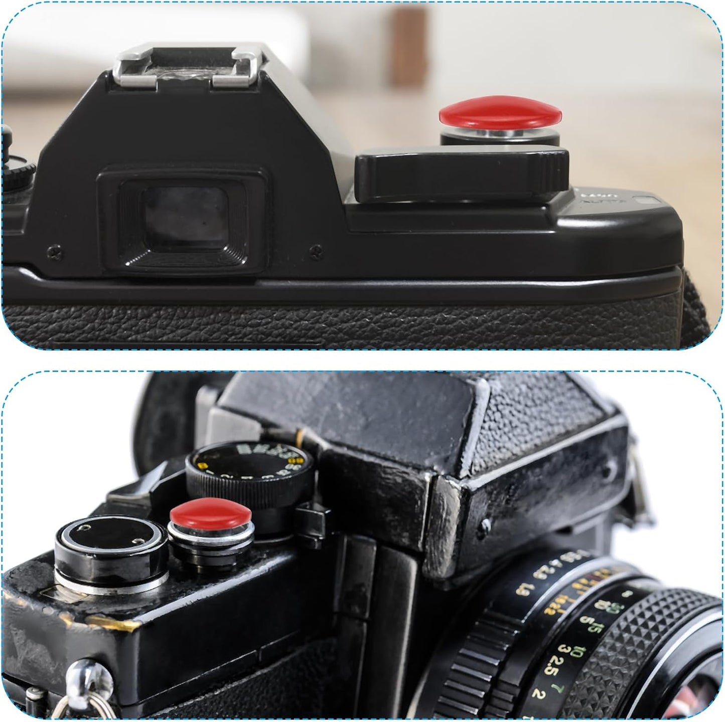 3 Pack PATIKIL Camera Shutter Button, Soft Shutter Release Button Pure Copper Camera Button Convex Suitable for Nikon