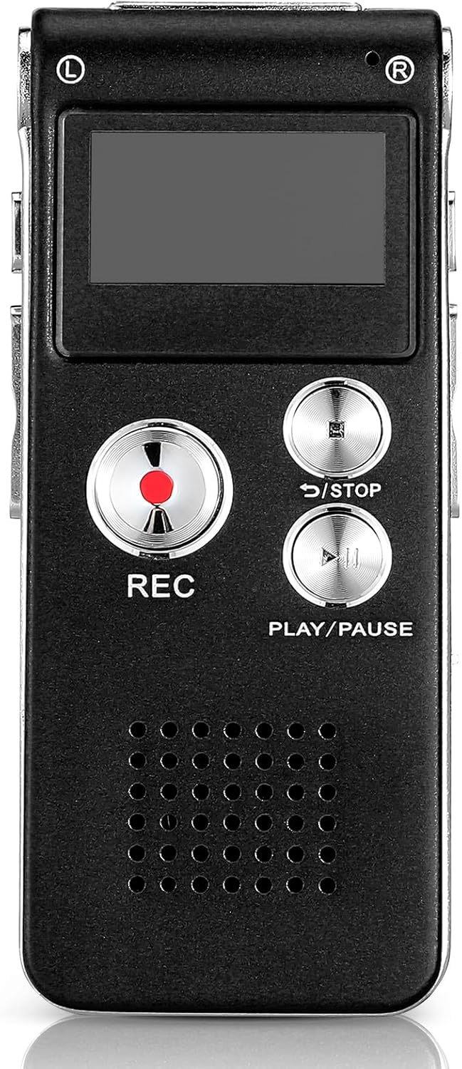 Tellegloww 8GB(Black) Ghost Hunting Equipment Paranormal Equipment for Ghost Hunting Digital EVP Voice Activated