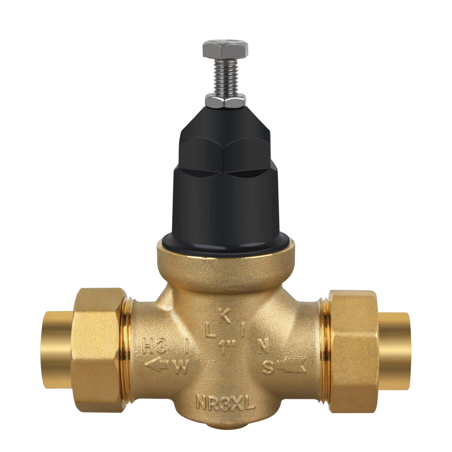 1-NR3XLDU 1" NR3XL Pressure Reducing Valve with Double Union FNPT Connection,Water Savings And Energy Savings Fits Home & Public Entrances
