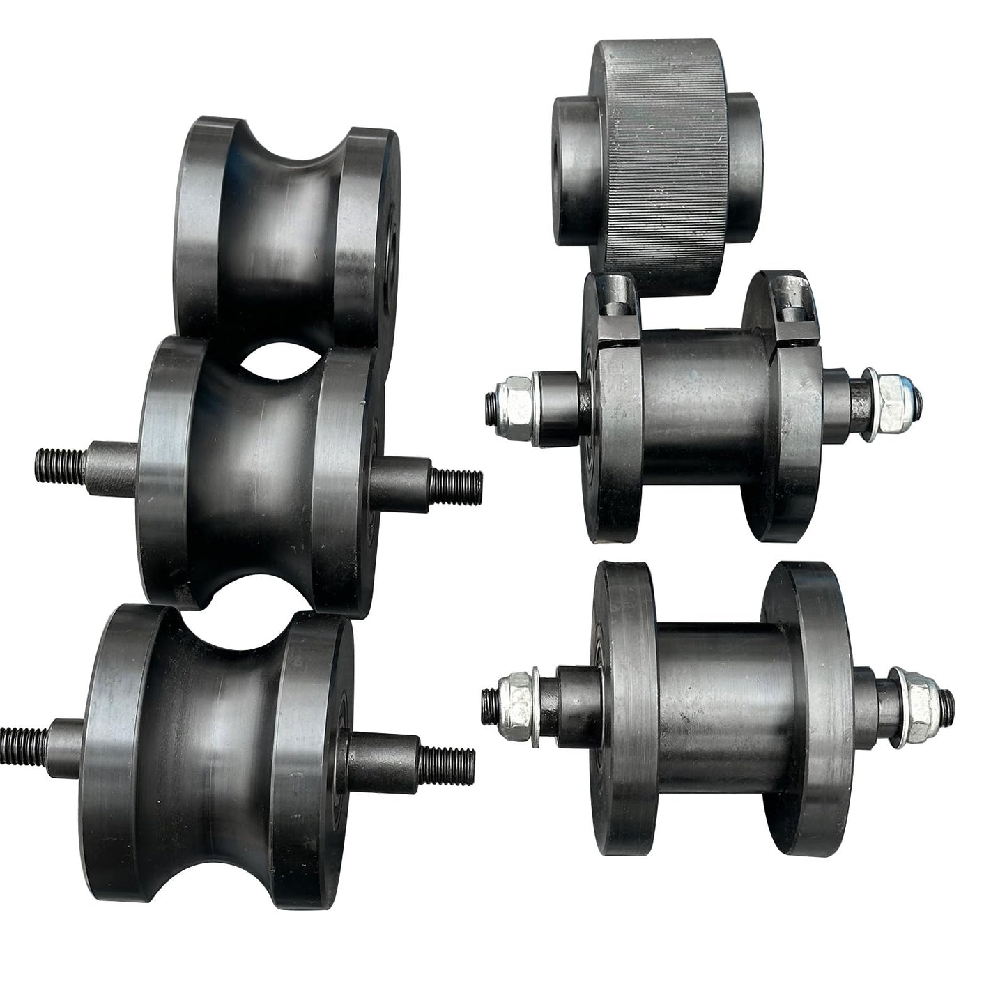 Flynsu Tube Roller Bender Pipe Rolling Machine with 6 Dies for Round or Square Tubes