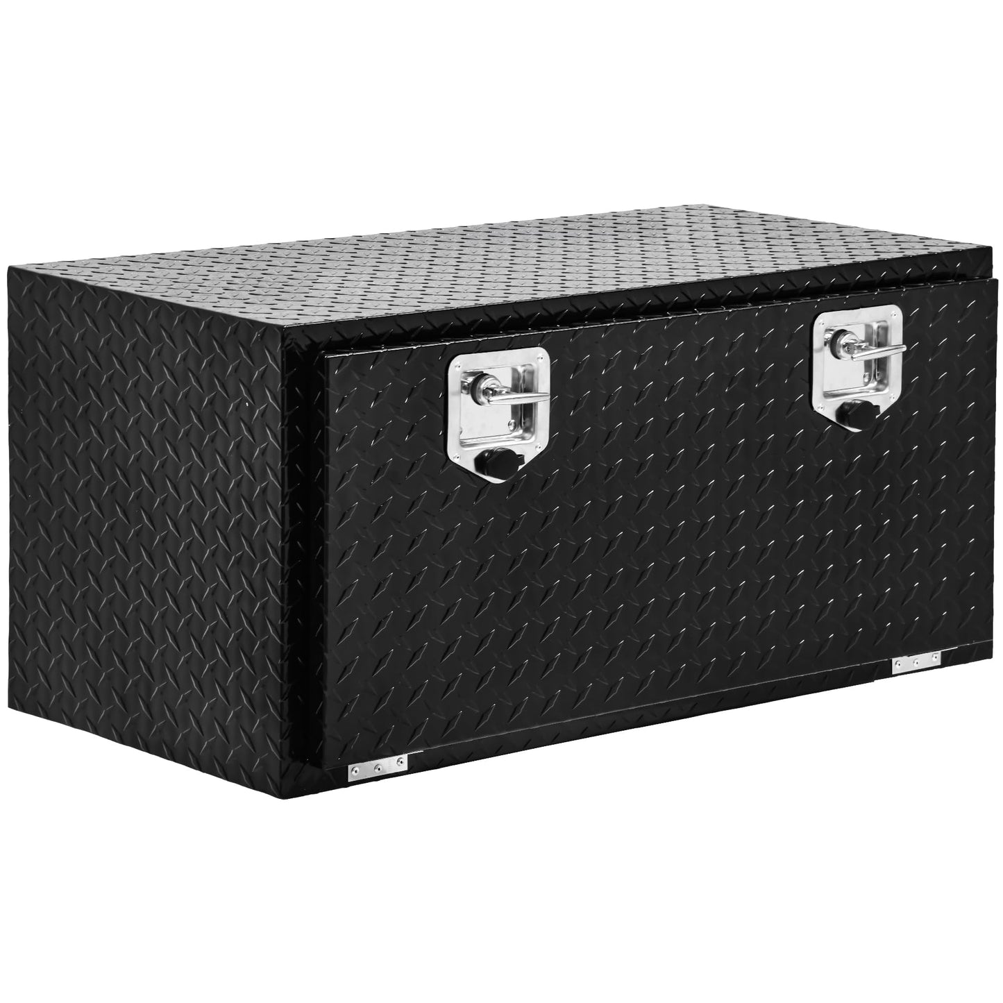 YITAMOTOR 36 Inch Underbody Tool Box, Heavy Duty Aluminum Diamond Plate Truck Tool Box, Waterproof Trailer Storage Box for Pick Up Truck Bed, RV Trailer with T-Handle, Lock and Keys