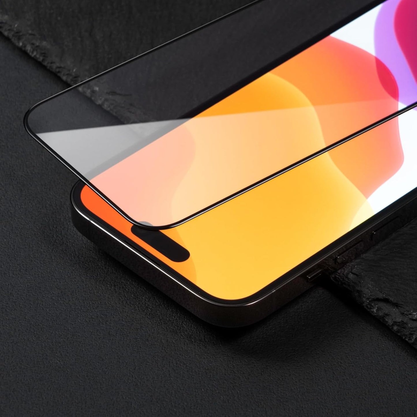 17 16 9H RHINOSHIELD Screen Protector Compatible with iPhone Pro Max / Pro Max | Tempered Glass Protecctor- High