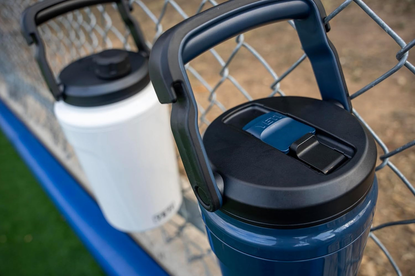 YETI Silo Half Gallon Insulated Water Jug - Leakproof Sports Bottle with Straw Cap & Fence Hook - Keeps Drinks Ice-Cold, White