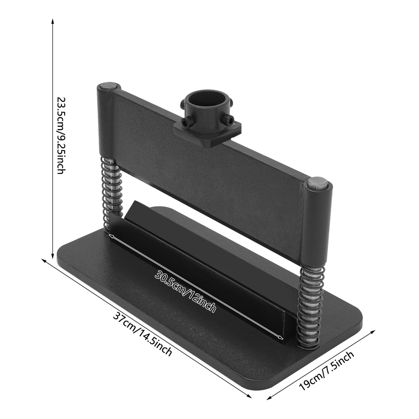 BOPRCSH 12inch Press Brake Attachment, Hydraulic Shop Presses Bending Brake Metal Bending Machine, Heavy Duty Metal Bending Tool for 12 or 20-Ton Hydraulic Workshop Presses (Black)