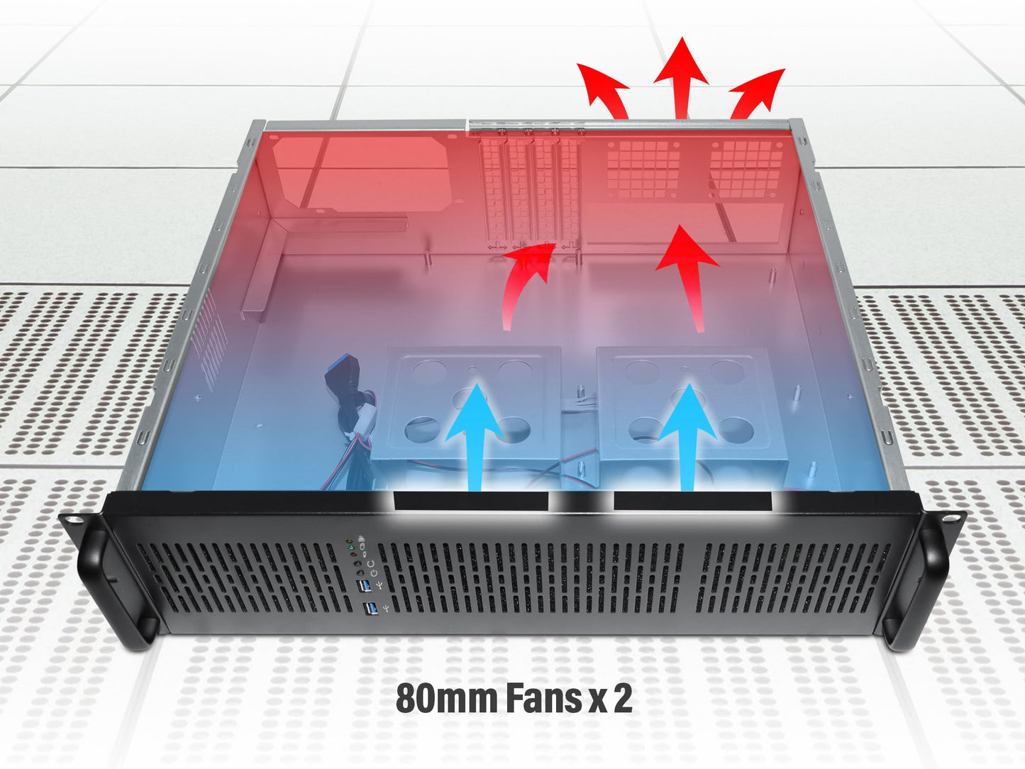Rosewill 3U Server Chassis Rackmount Case | 6 x 3.5 Bays | ATX Compatible | 2 x 80mm Fans | 2 x USB 3.0 | RSV-Z3100U