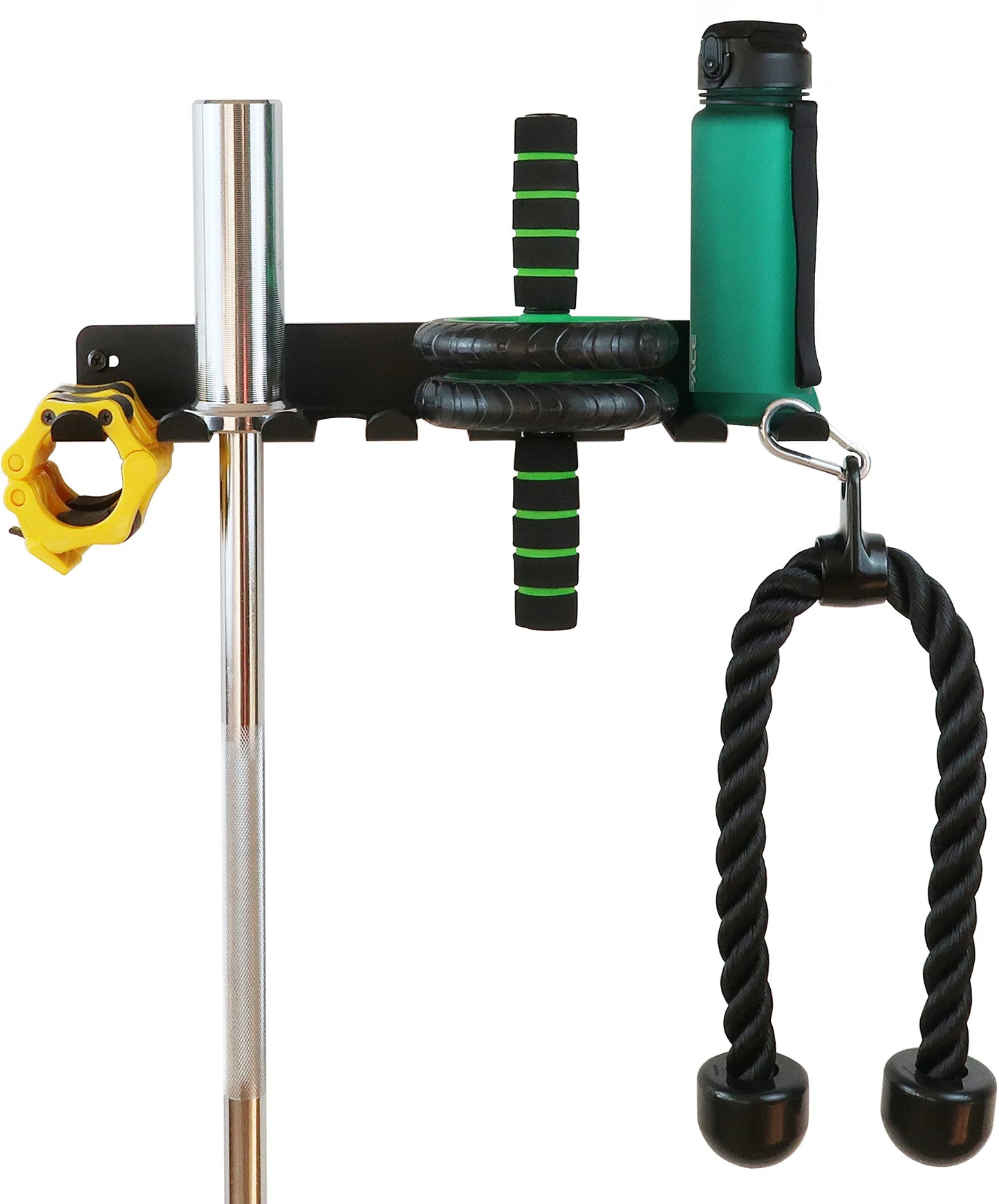 Multi-Purpose Storage Rack Resistance Bands Rack Gym Storage Rack Fitness Bands Rack Heavy Duty Rack for Resistance Bands, Straps, Jump Ropes, Foam Rollers, Chains, Weight Belts, Tools (M-17)