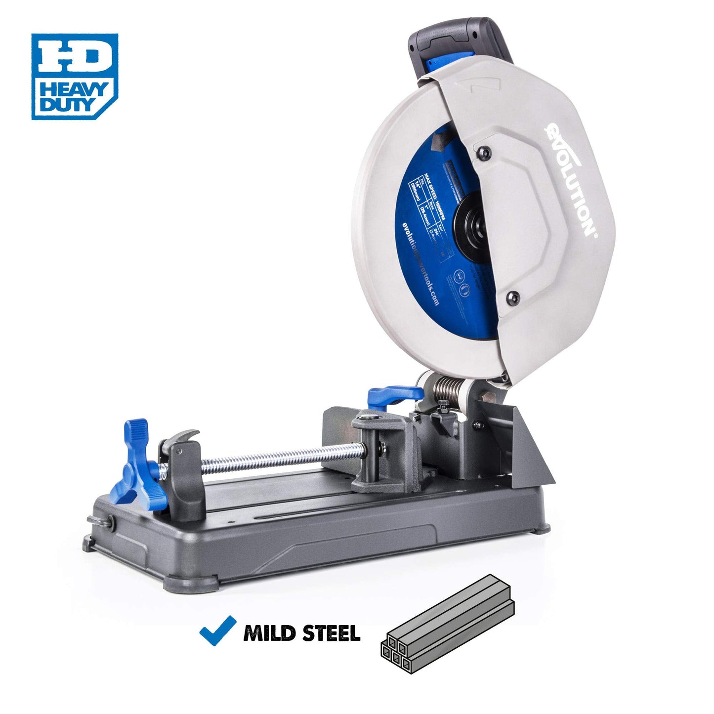 Evolution S355CPSL – Heavy Duty 14 Inch Metal Cutting Chop Saw W/ 14 Inch Carbide-Tipped Blade | Dry Cut | Miter 45° | Chop Saw For Cutting Metal – Accurate. Powerful. Reliable