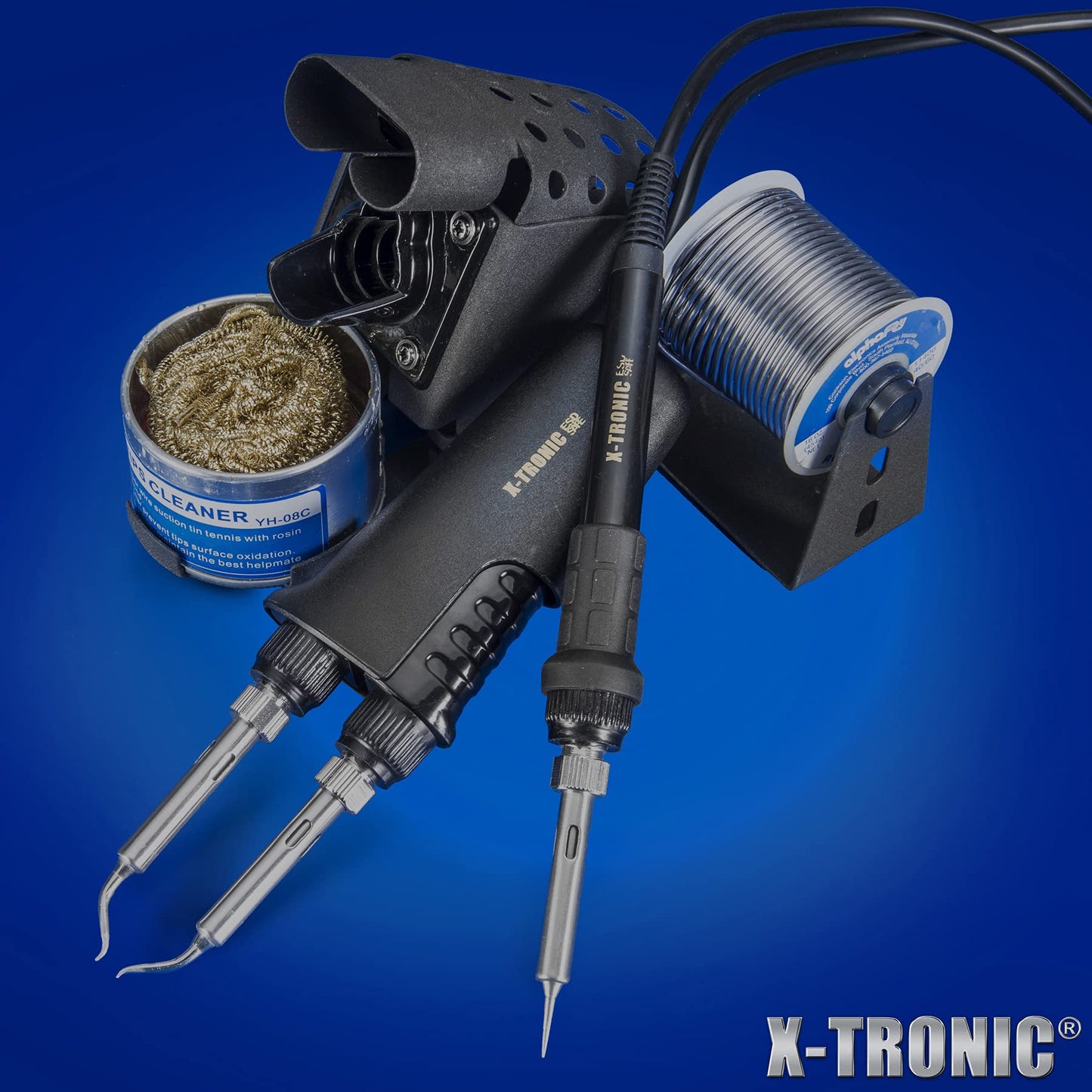 X-Tronic 8000 Series - 8020-XTS - Dual Soldering Iron/Tweezers Station • ESD Safe • 5 Solder Tips • 6 Temp Presets • Auto Shut Down Function • Calibration Function • °C/°F Conversion • Sleep Timer