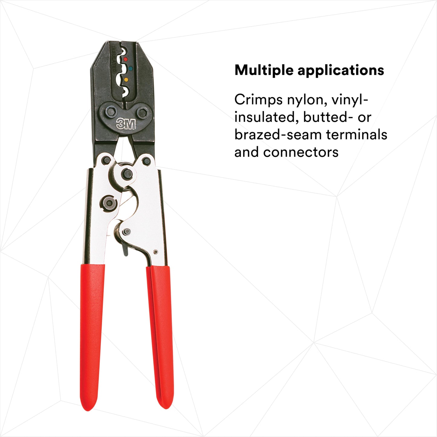 3M Hardened Steel Ratchet Tool TR-490, Red Plastic Grip, Corrosion-Resistant Finish, Ratchet Release Lever, 1/Bag