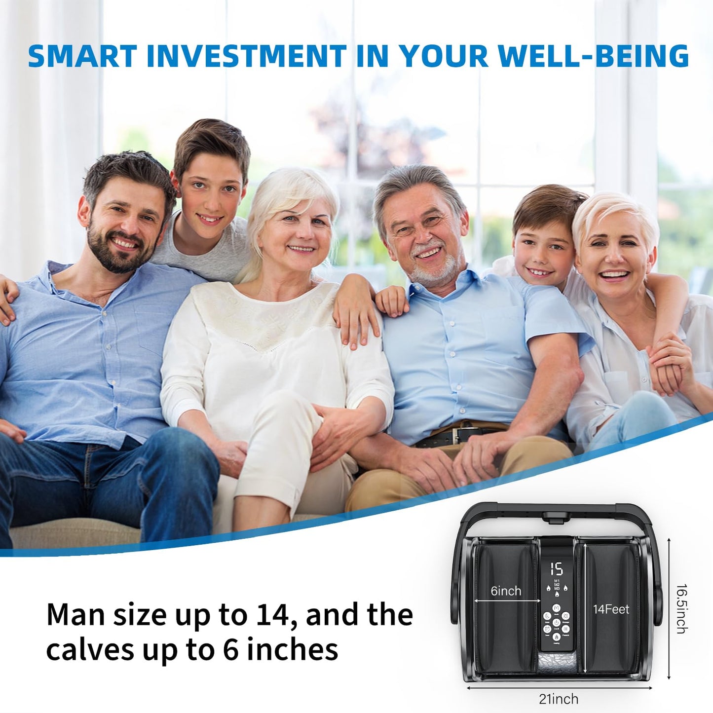 CARESKYpro HSA Eligible FSA Shiatsu Foot Massager with Heat for Neuropathy and Pain Relief, 3 Heat Therapy, 5 Intensity Deep Kneading, Rolling for Calf-Feet-Arm Relaxation, Plantar Fasciitis