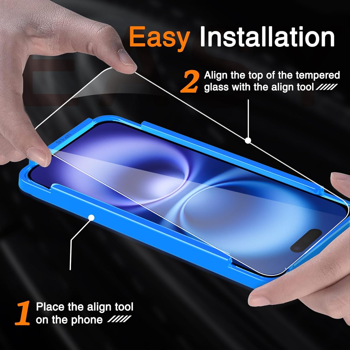 3 Pack 16 3 Pack 9H Wiaocit Tempered Glass Screen Protector for iPhone with Camera Lens Protector, Hardness, Bubble